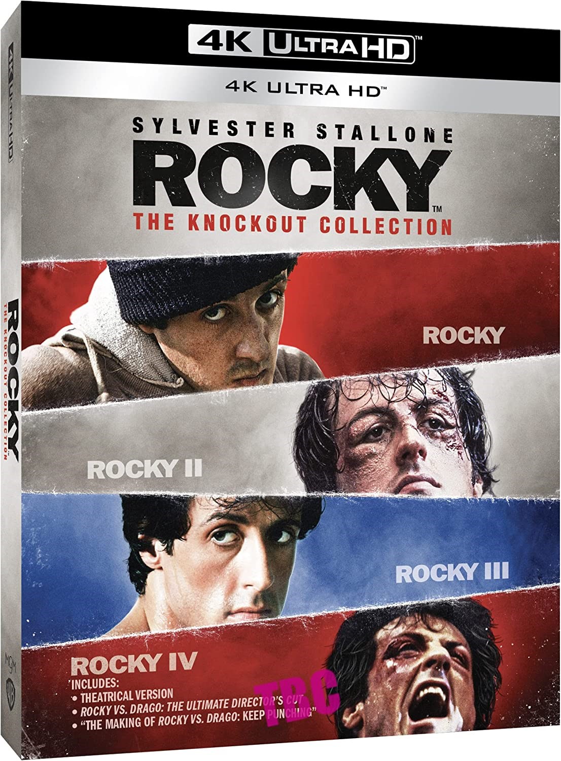 Rocky - The Knockout Collection (4 4K Ultra HD + Bonus Blu-Ray Disc)