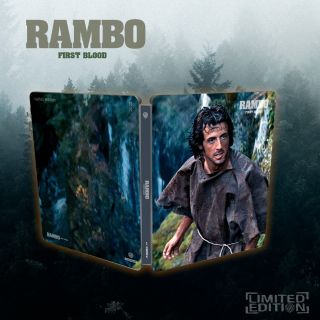 Rambo - First Blood - One Click - Ed. in 50 copie (4K Ultra HD + Blu-Ray Disc + Booklet - SteelBook)