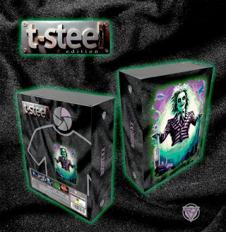Beetlejuice - Spiritello Porcello - T-Steel (4K Ultra HD + Blu-Ray Disc + Maglietta - SteelBook)