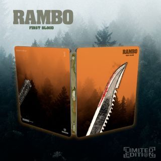 Rambo - First Blood - Cave - Ed. in 100 copie (4K Ultra HD + Blu-Ray Disc + Booklet - SteelBook)