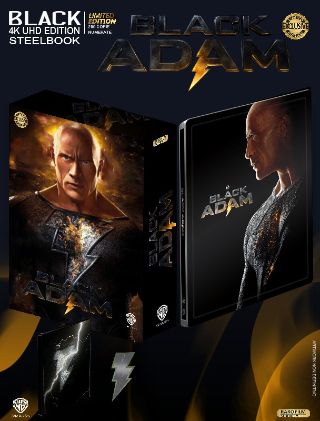 Black Adam - Black Ed. (4K Ultra HD + Blu-Ray Disc + Poster + Booklet + 6 Card - SteelBook)