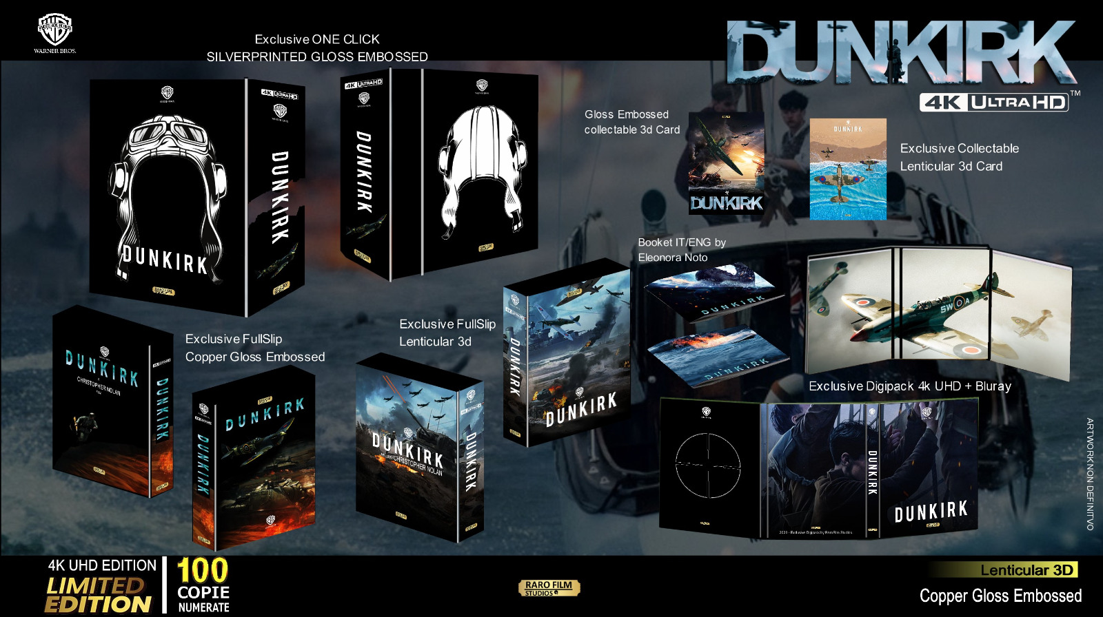 Dunkirk - One Click - Silverprinted (4K Ultra HD + Blu-Ray Disc + Box)