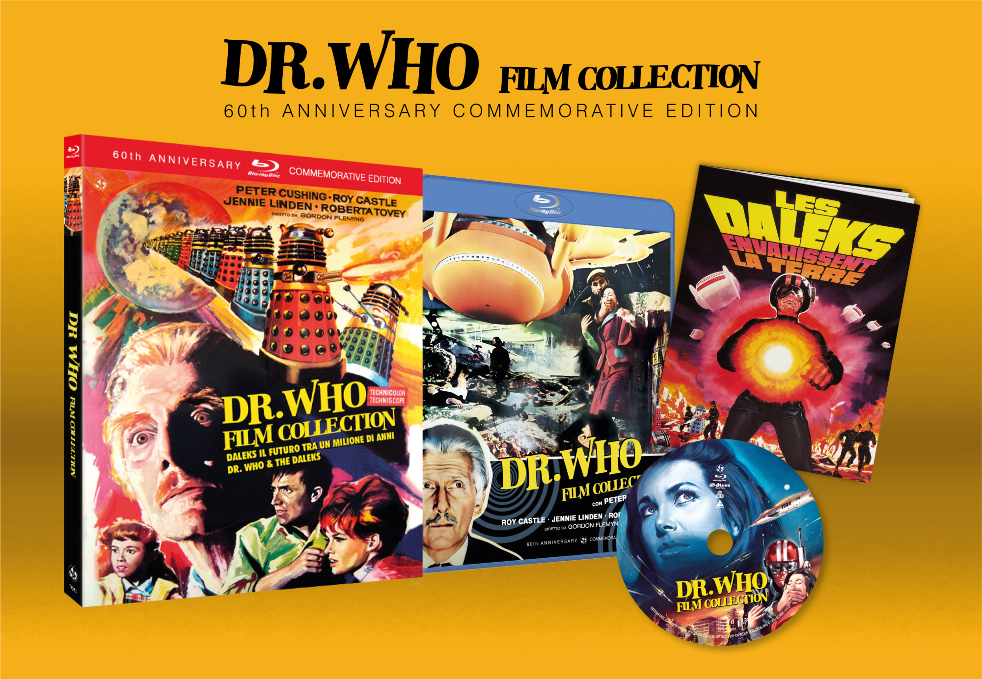 Dr. Who Film Collection (60° Anniversary Commemorative Edition) (Blu-Ray Disc + Booklet)