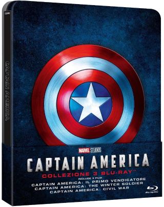 Captain America - La Collezione Completa (3 Blu-Ray Disc - SteelBook)