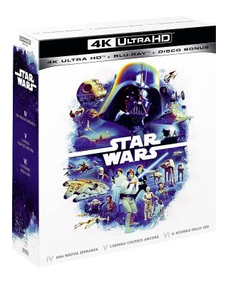 Star Wars - Trilogia EP. IV-V-VI (3 4K Ultra HD + 3 Blu-Ray Disc + 3 Bonus Disc)
