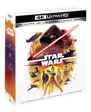 Star Wars - Trilogia EP.  VII-VIII-IX (3 4K Ultra HD + 3 Blu-Ray Disc + 3 Bonus Disc)