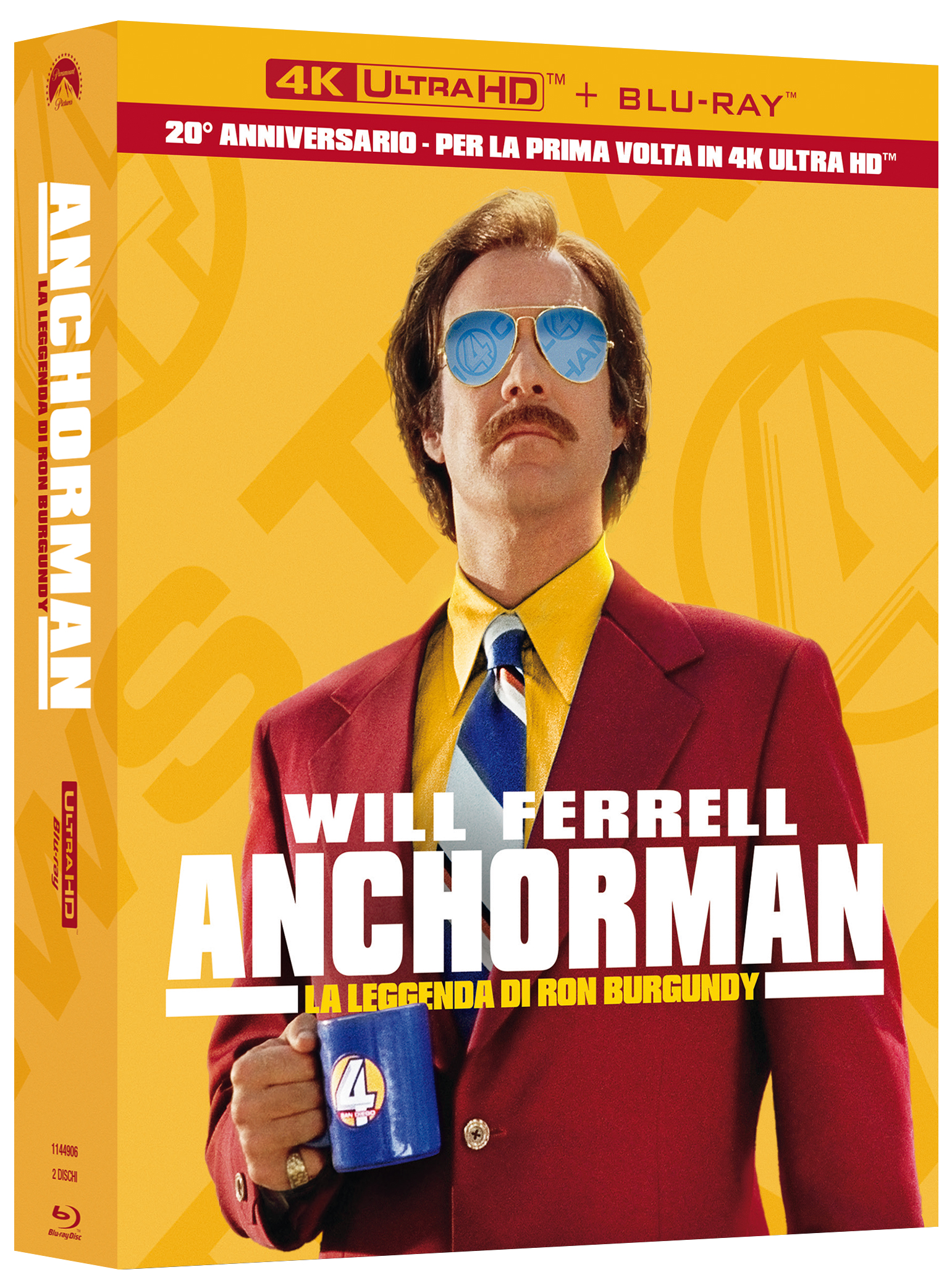 Anchorman - La leggenda di Ron Burgundy - Collector's 20° Anniversario (4K Ultra HD + Blu-Ray Disc)