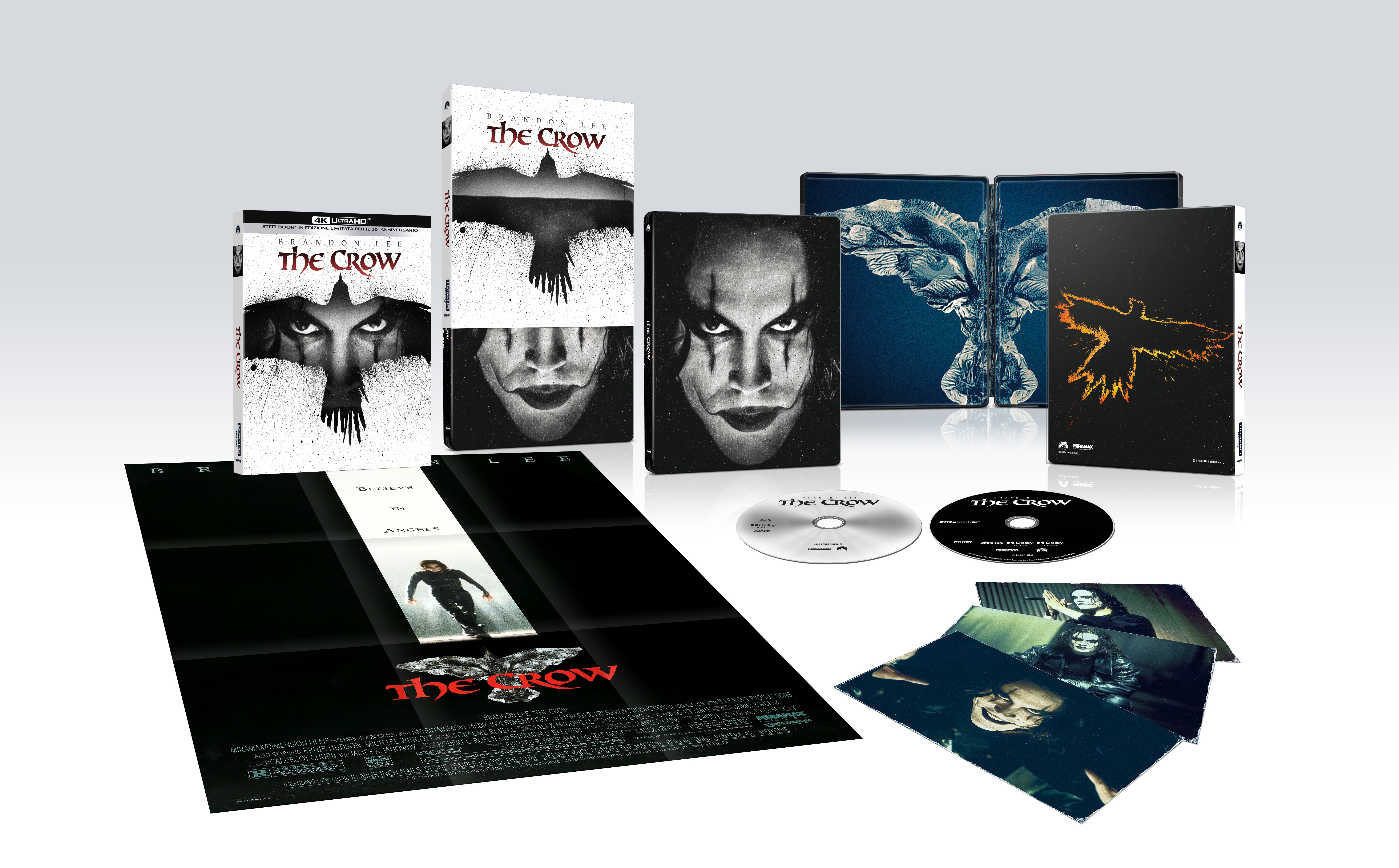Il Corvo - Steelbook Nera - Edizione 30° Anniversario (4K Ultra HD + Blu-Ray Disc - SteelBook)