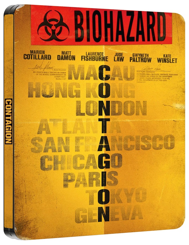 Contagion (4K Ultra HD + Blu-Ray Disc - SteelBook)