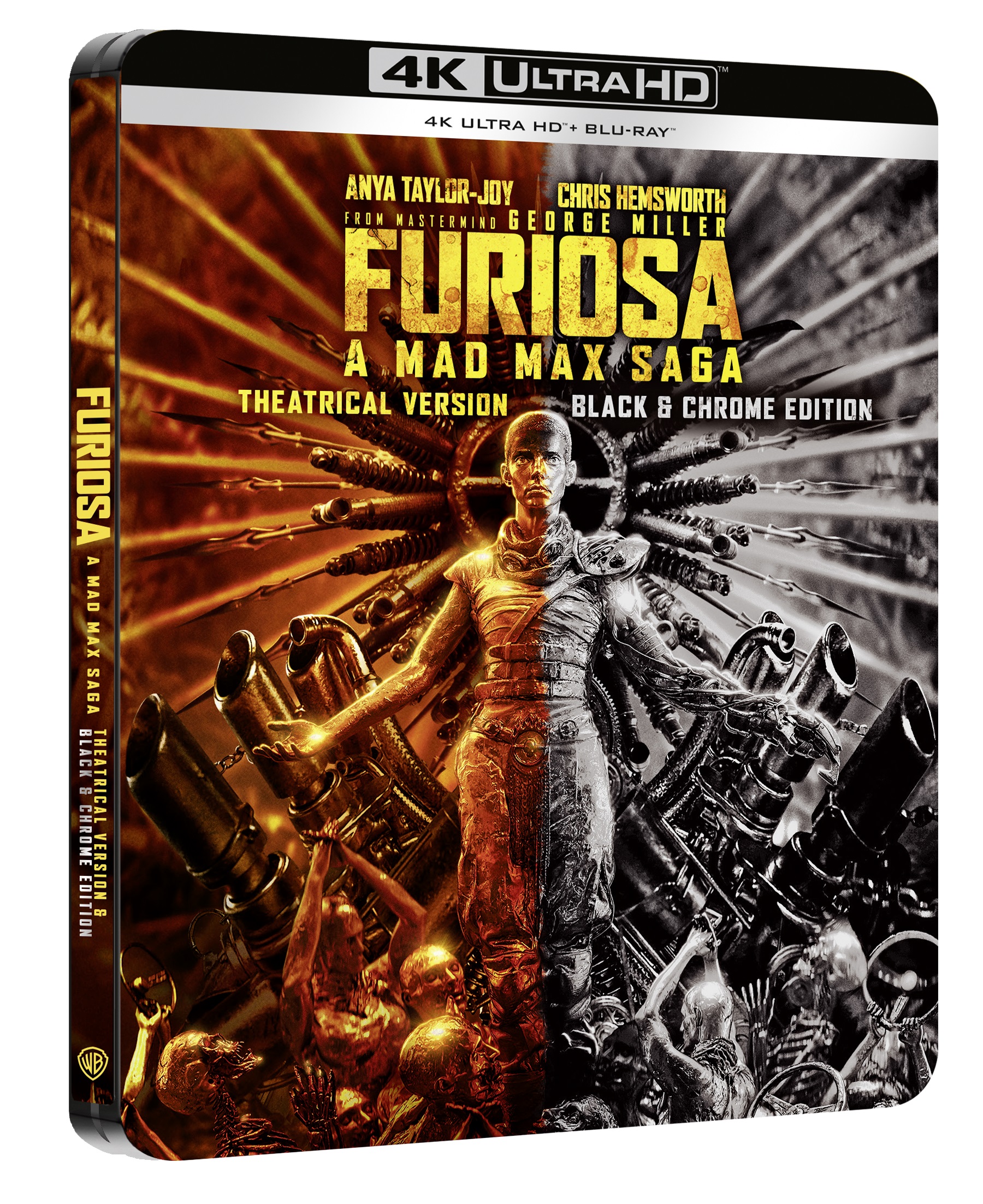 Furiosa: A Mad Max Saga - Black & Chrome-Color (2 4K Ultra HD - SteelBook)