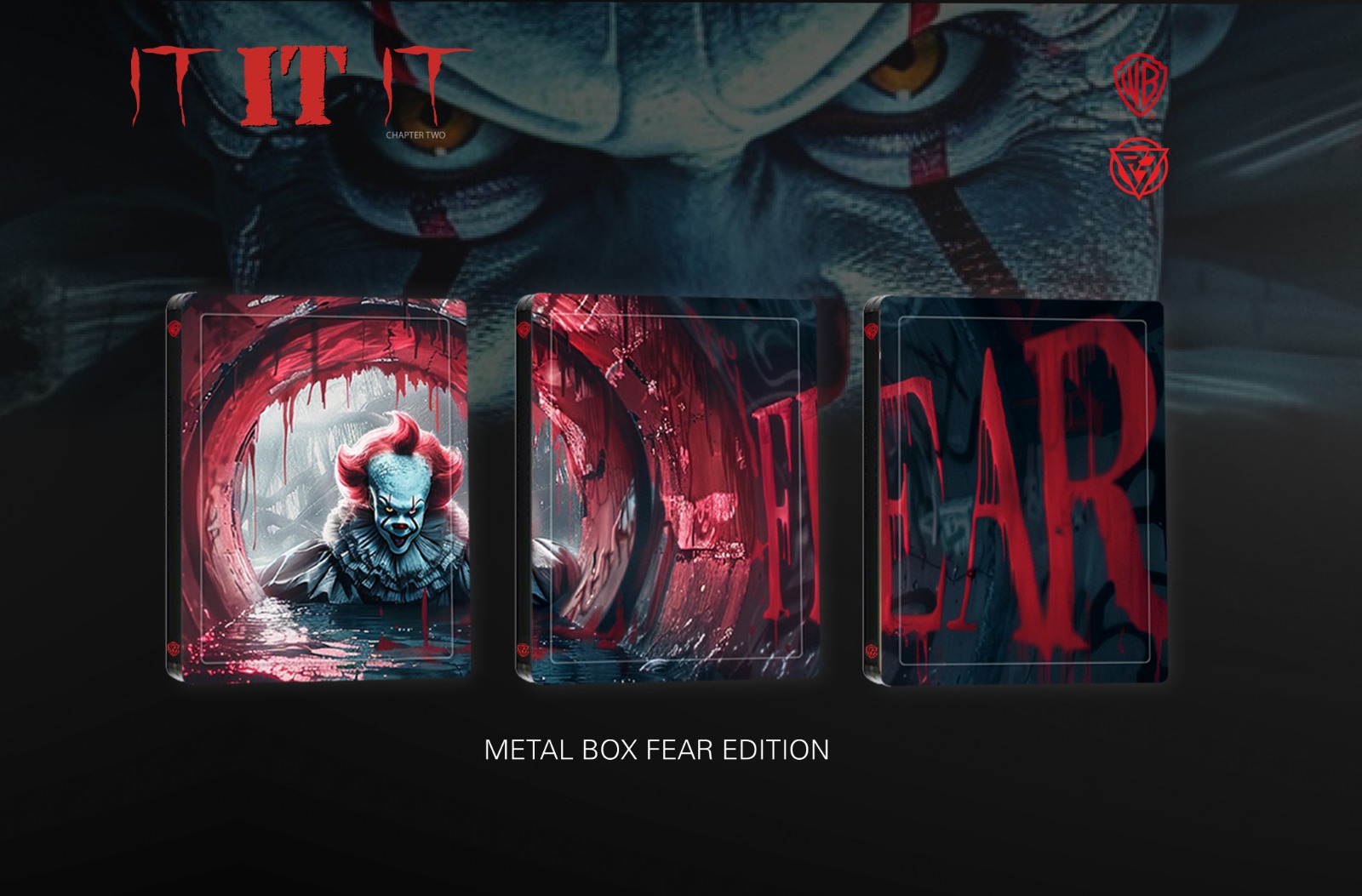 It - Terrific Collection - Fear Edition (2 4K Ultra HD + Blu-Ray Disc + 3 Poster - MetalBox)