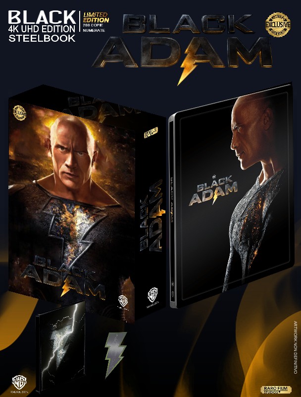 Black Adam - Black Ed. (4K Ultra HD + Blu-Ray Disc + Poster + Booklet + 6 Card - SteelBook)