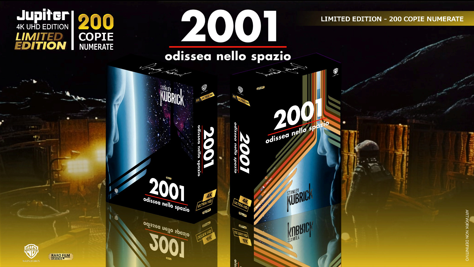 2001: Odissea nello spazio - Jupiter Ed. (4K Ultra HD + Blu-Ray Disc + 4 Cards + Poster + Booklet)
