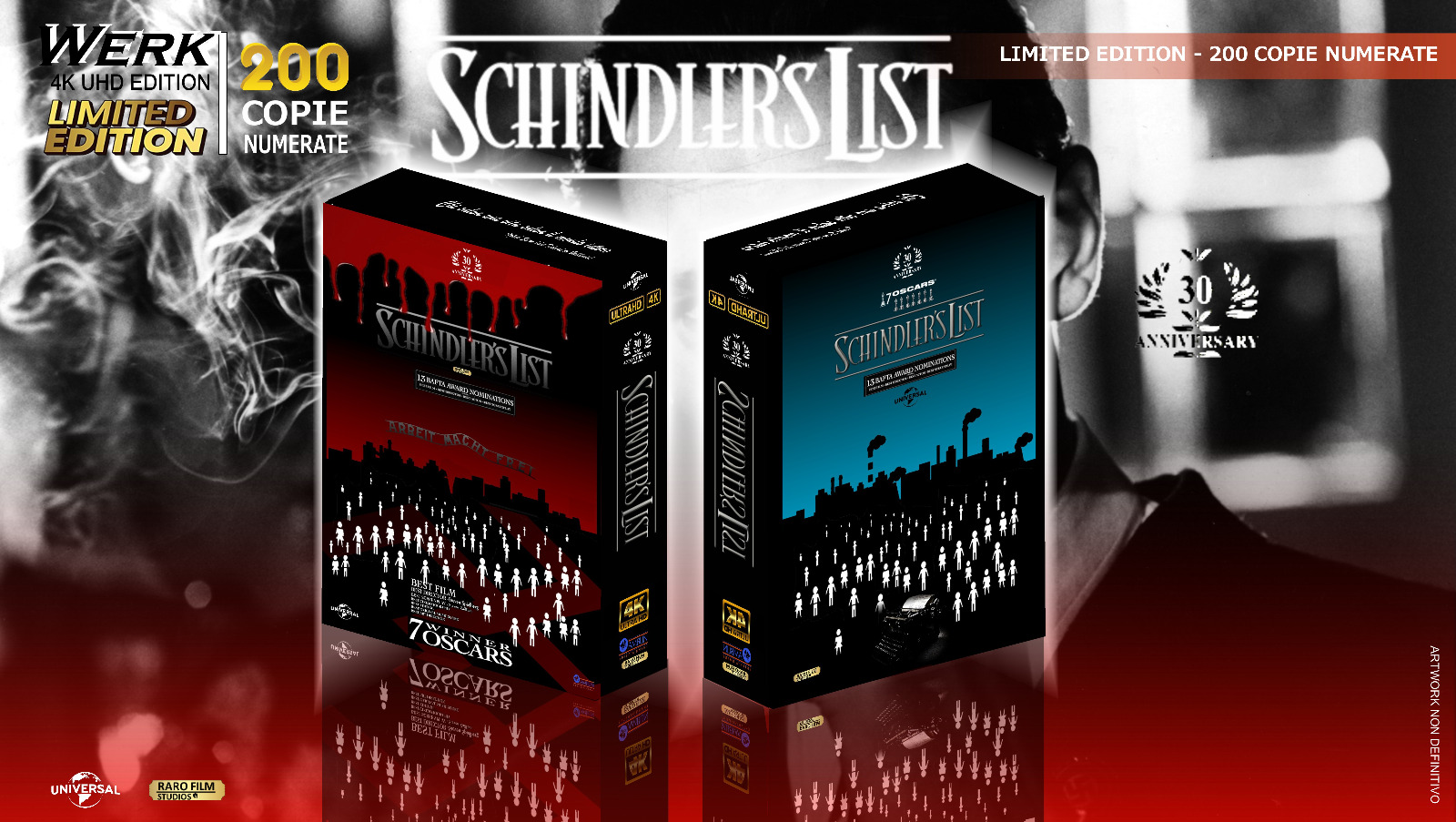 Schindler's List - Werk Ed. (4K Ultra HD + Blu-Ray Disc + 8 Cards + Poster + Booklet + Fotobuste)