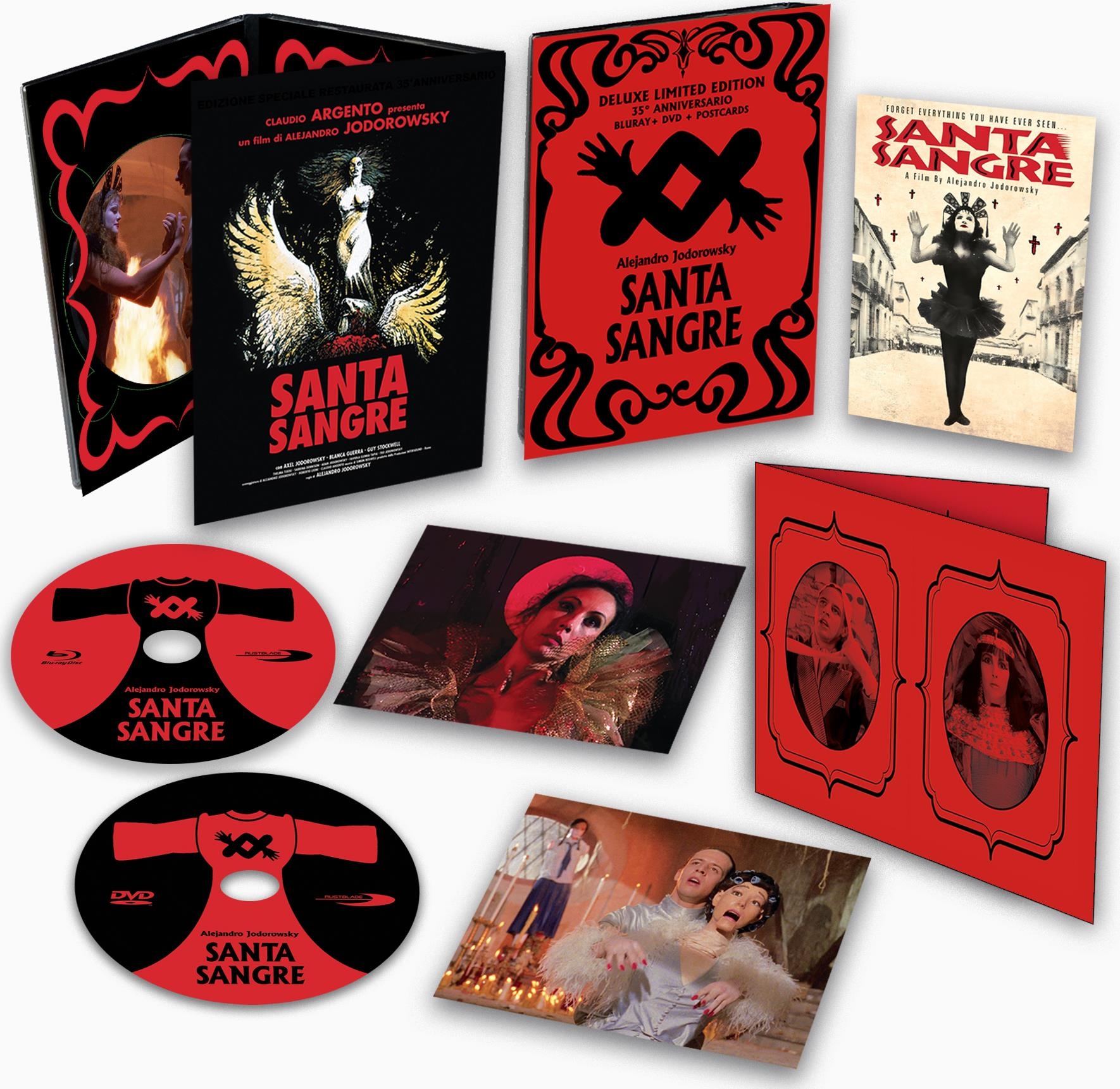 Santa Sangre - Deluxe Limited 35° Anniversario (Blu-Ray Disc + DVD + Postcards + Gatefold Insert)