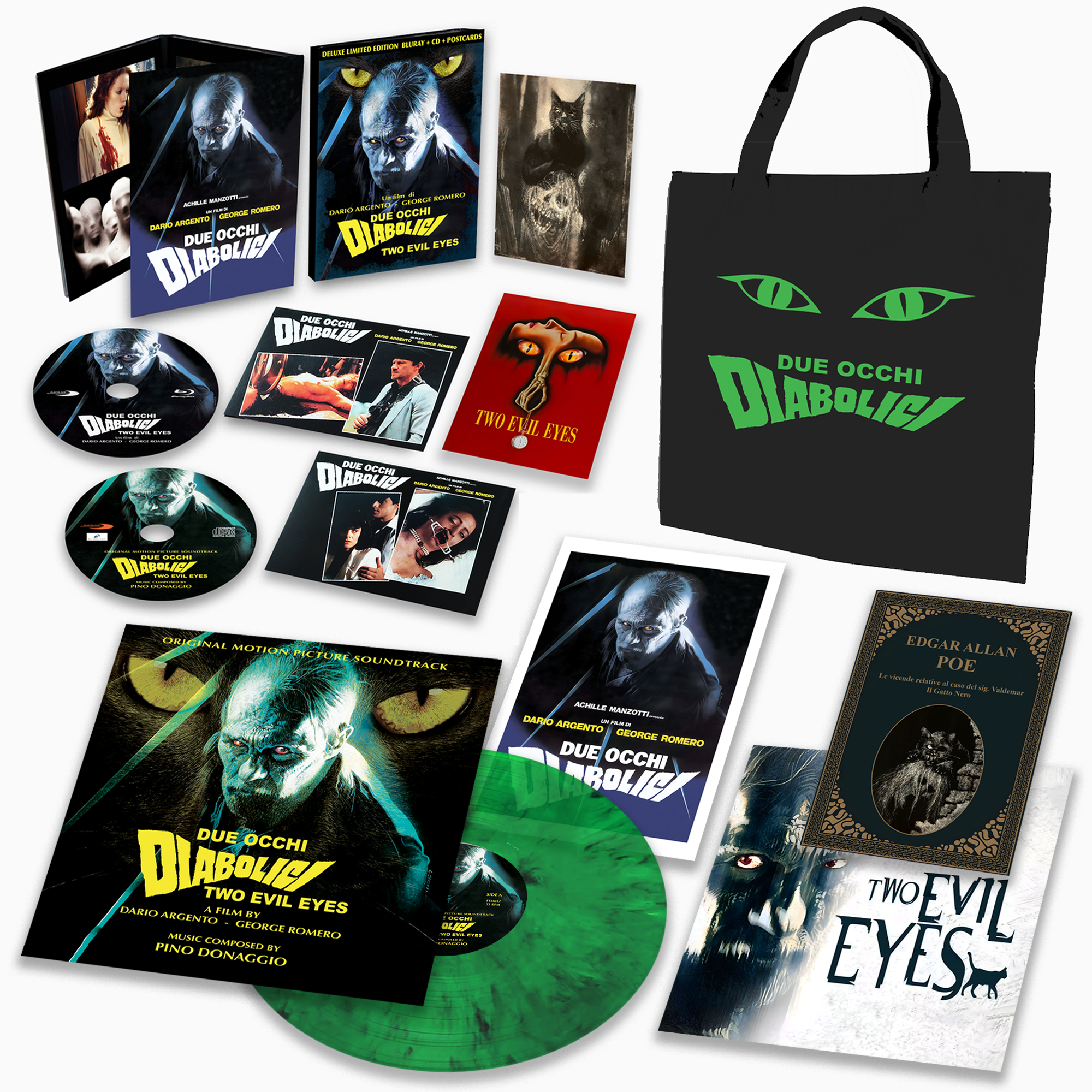 Due Occhi Diabolici - Ultra Limited Deluxe Bag100 Copie (Blu-Ray Disc + CD + Postcards + Lp + Libro)