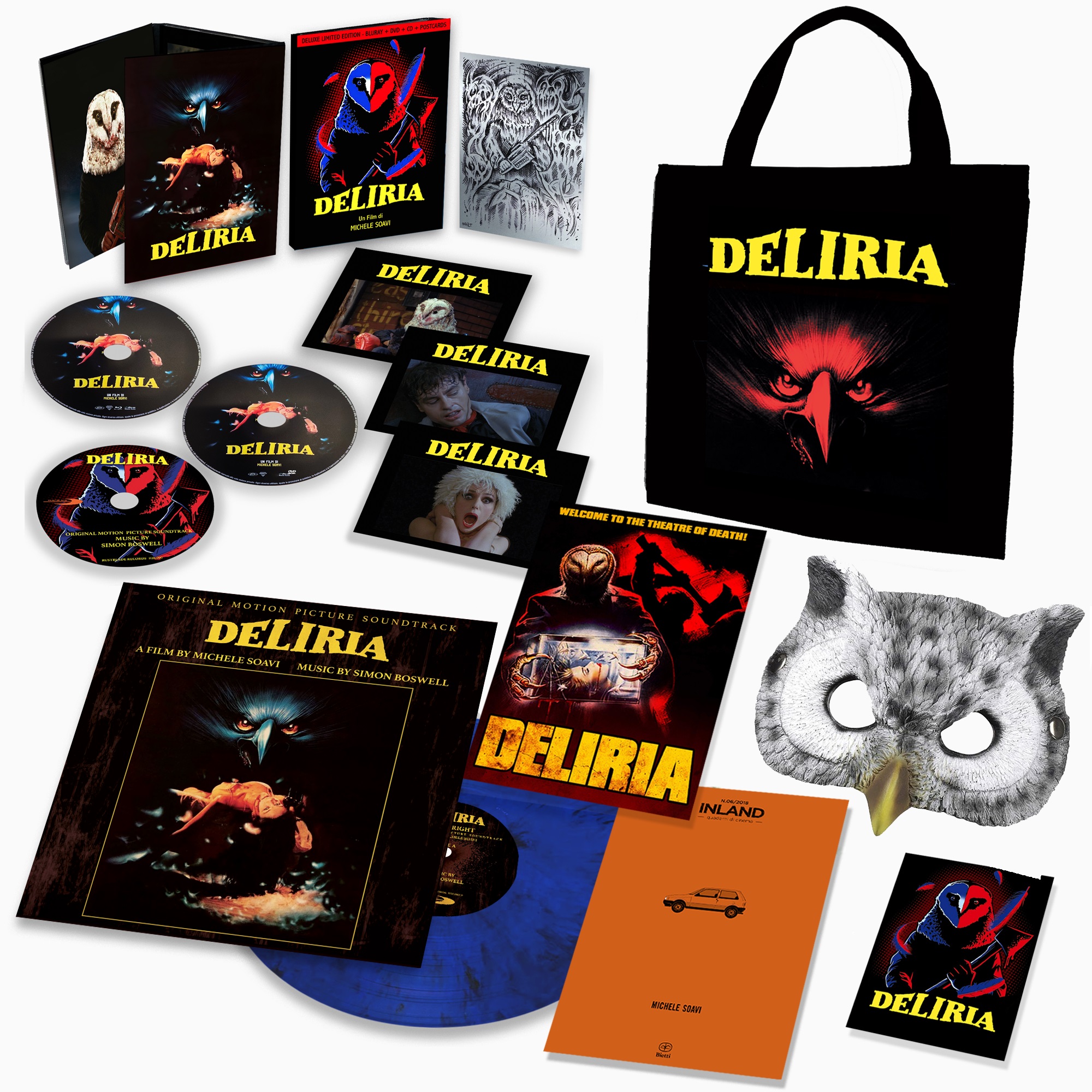 Deliria - Ultra Limited Deluxe Bag (Blu-Ray Disc + DVD + CD + Vinile + Postcard)
